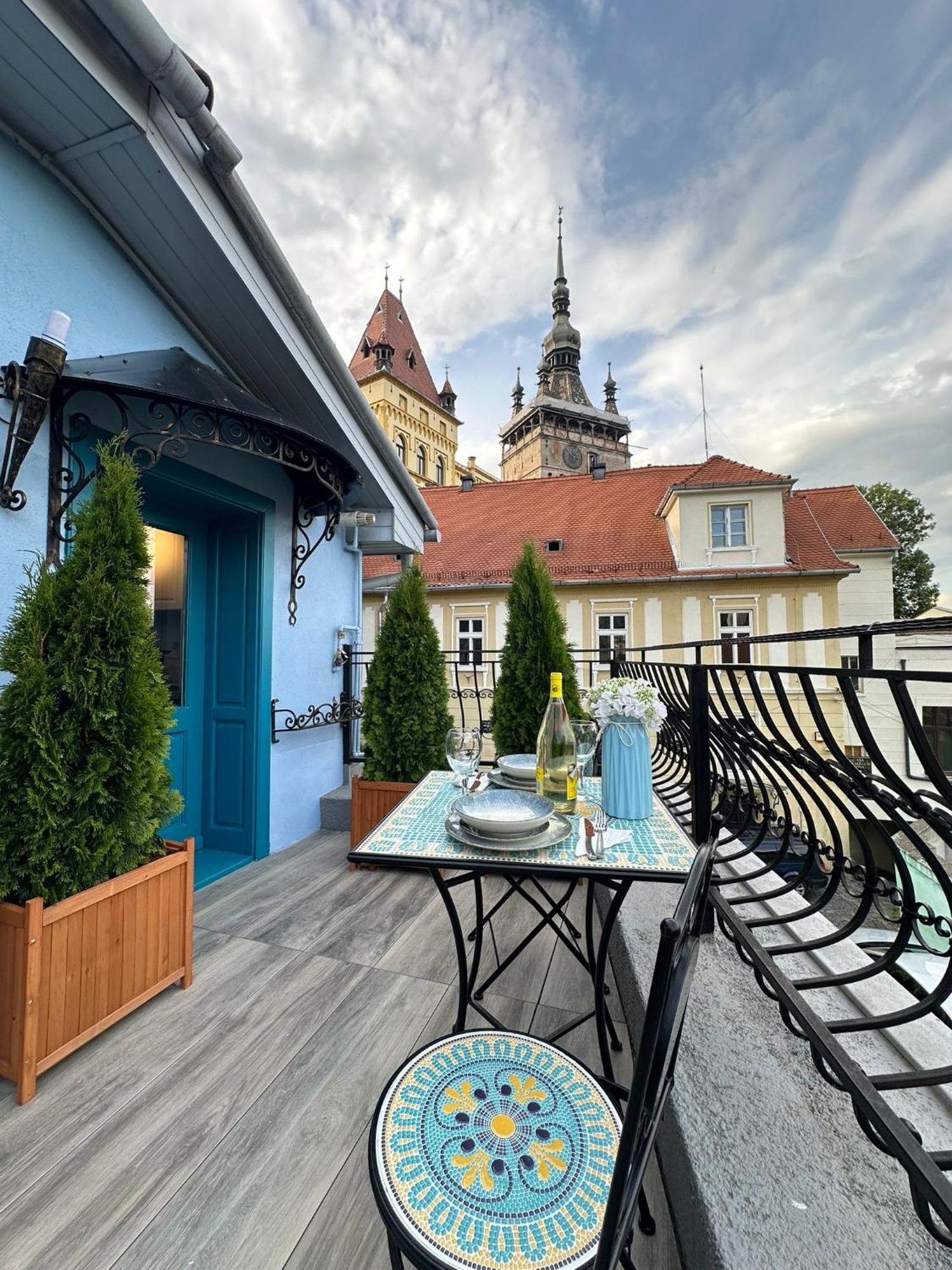 Blue House Citadel Sighisoara Lägenhet Exteriör bild