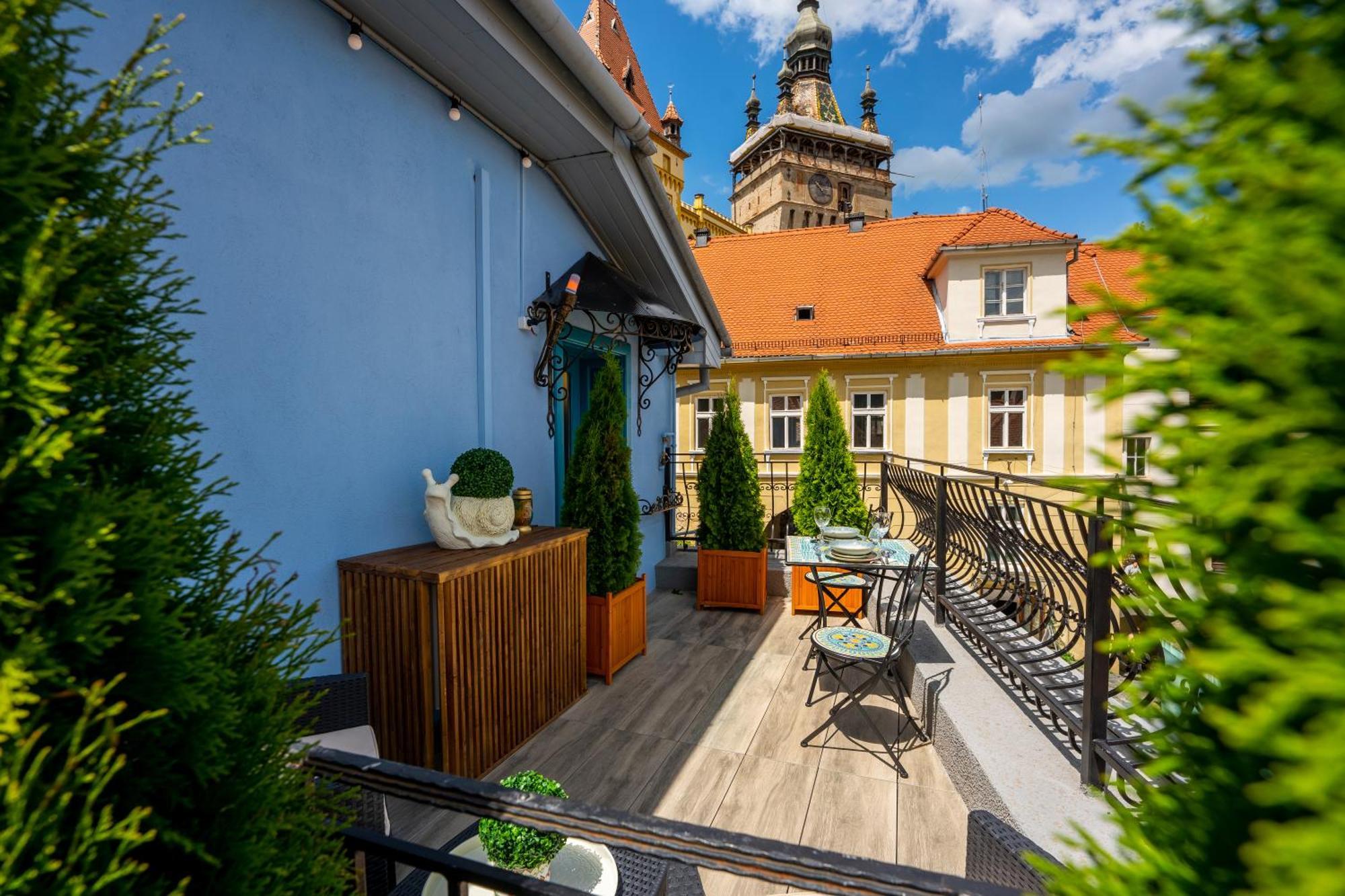 Blue House Citadel Sighisoara Lägenhet Exteriör bild