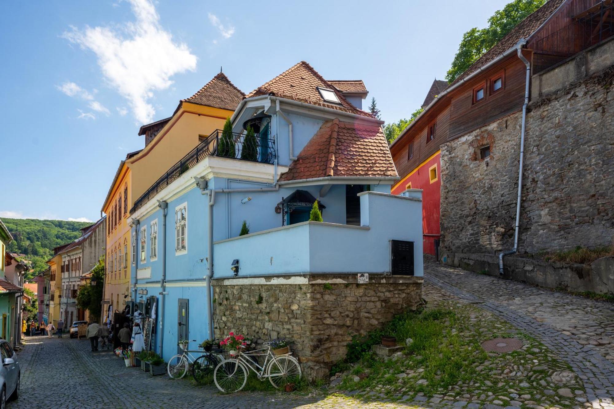 Blue House Citadel Sighisoara Lägenhet Exteriör bild