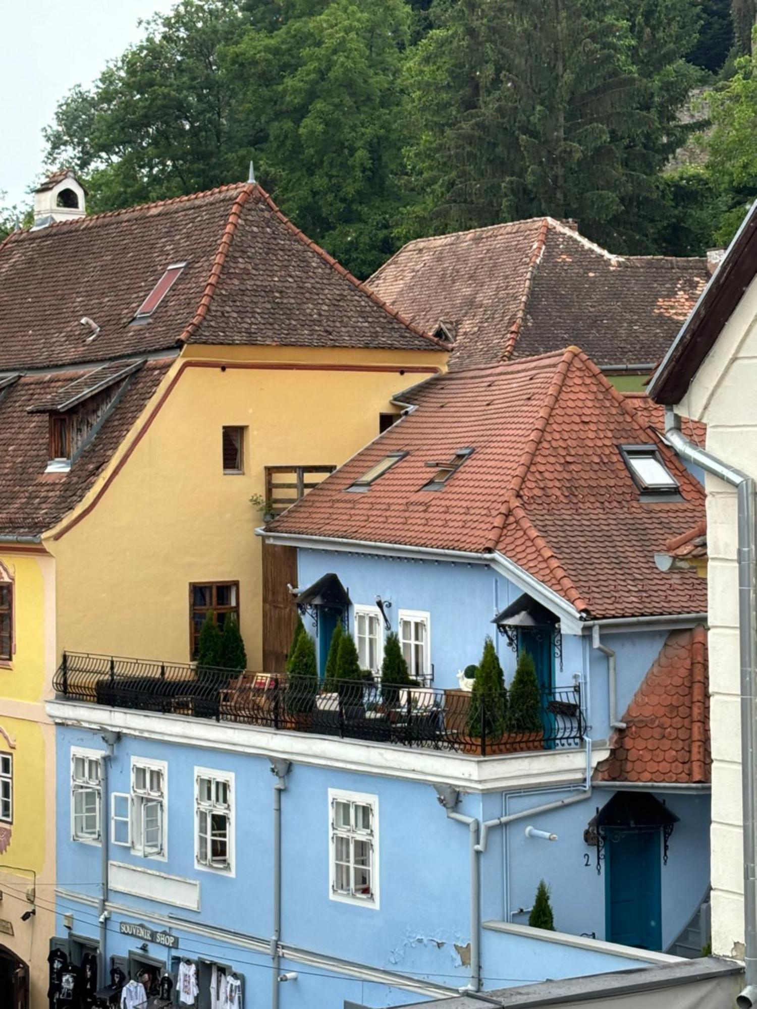 Blue House Citadel Sighisoara Lägenhet Exteriör bild