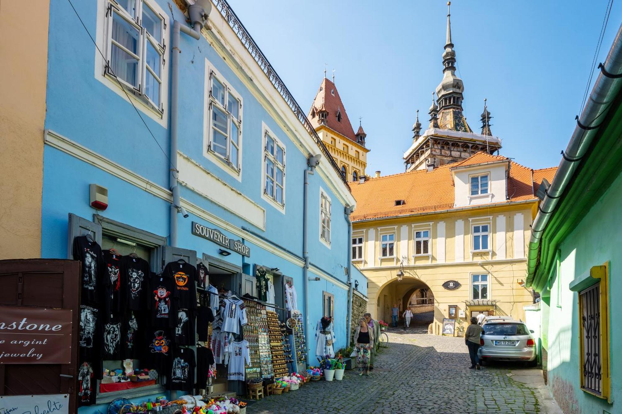 Blue House Citadel Sighisoara Lägenhet Exteriör bild